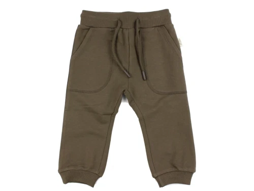 Petit Piao chocolate brown sweatpants